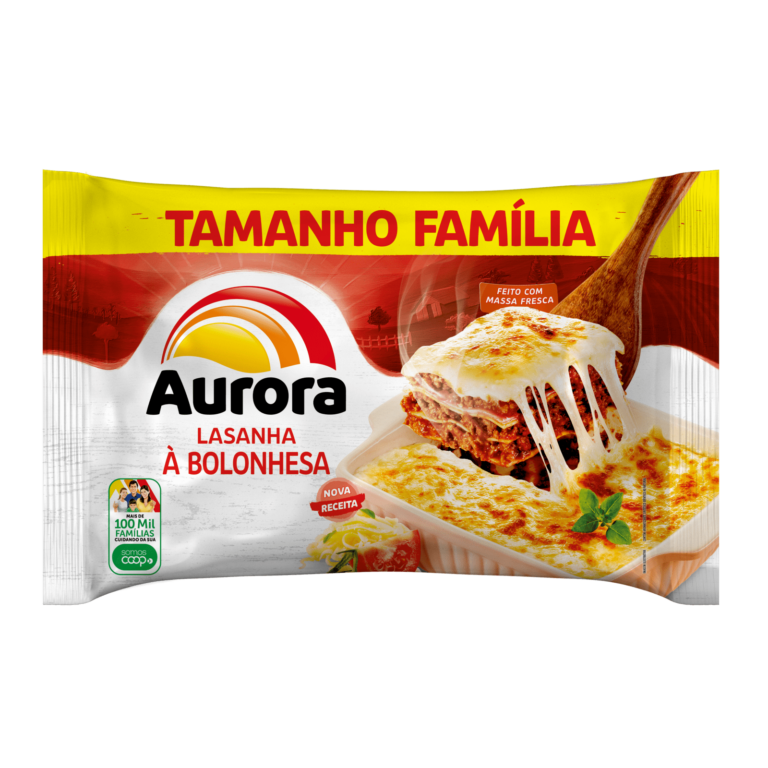 Lasanha à Bolonhesa Aurora 1kg Aurora a gente faz gosto tudo que